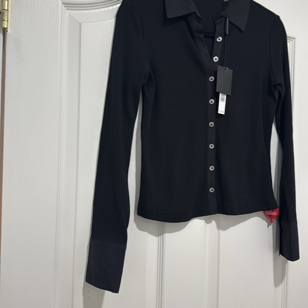 Elie Tahari Button down Top Blouse NWT $195 MSRP - Picture 5 of 11